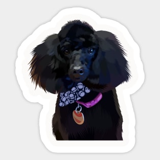 blacky dog vector Sticker